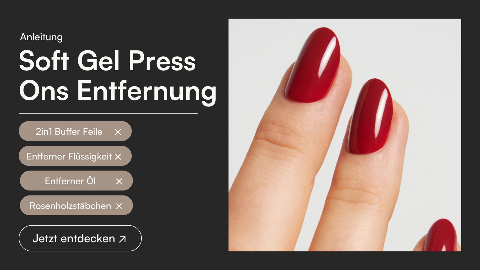 Soft Gel Press Ons Entfernen - Doonails Switzerland