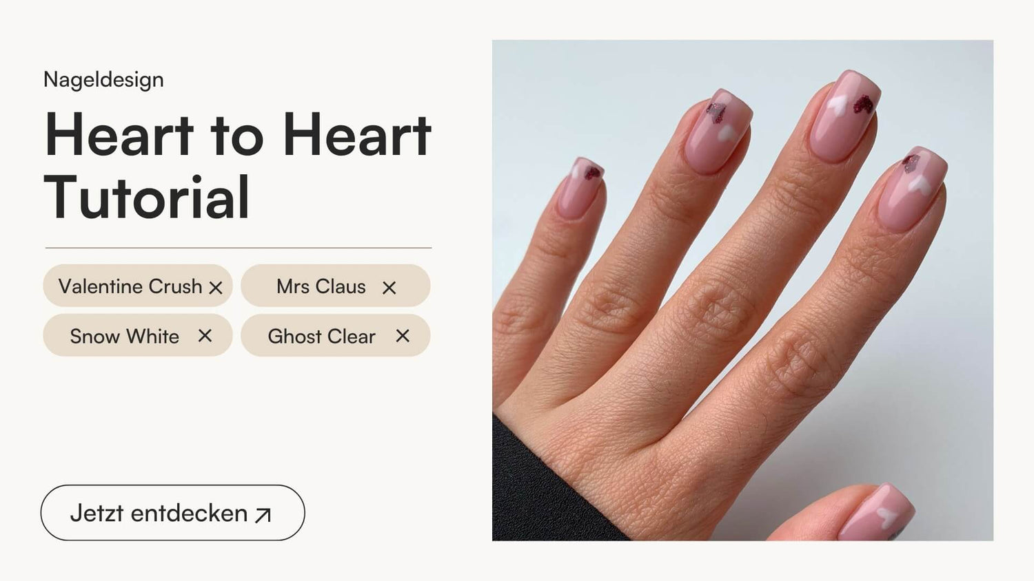 Heart to Heart Tutorial - Doonails Switzerland
