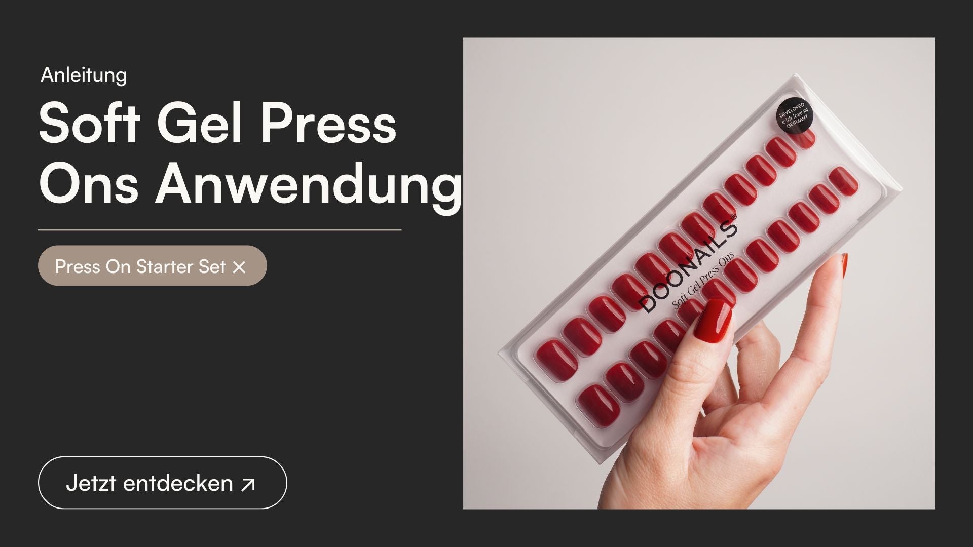 Soft Gel Press On Anwendung