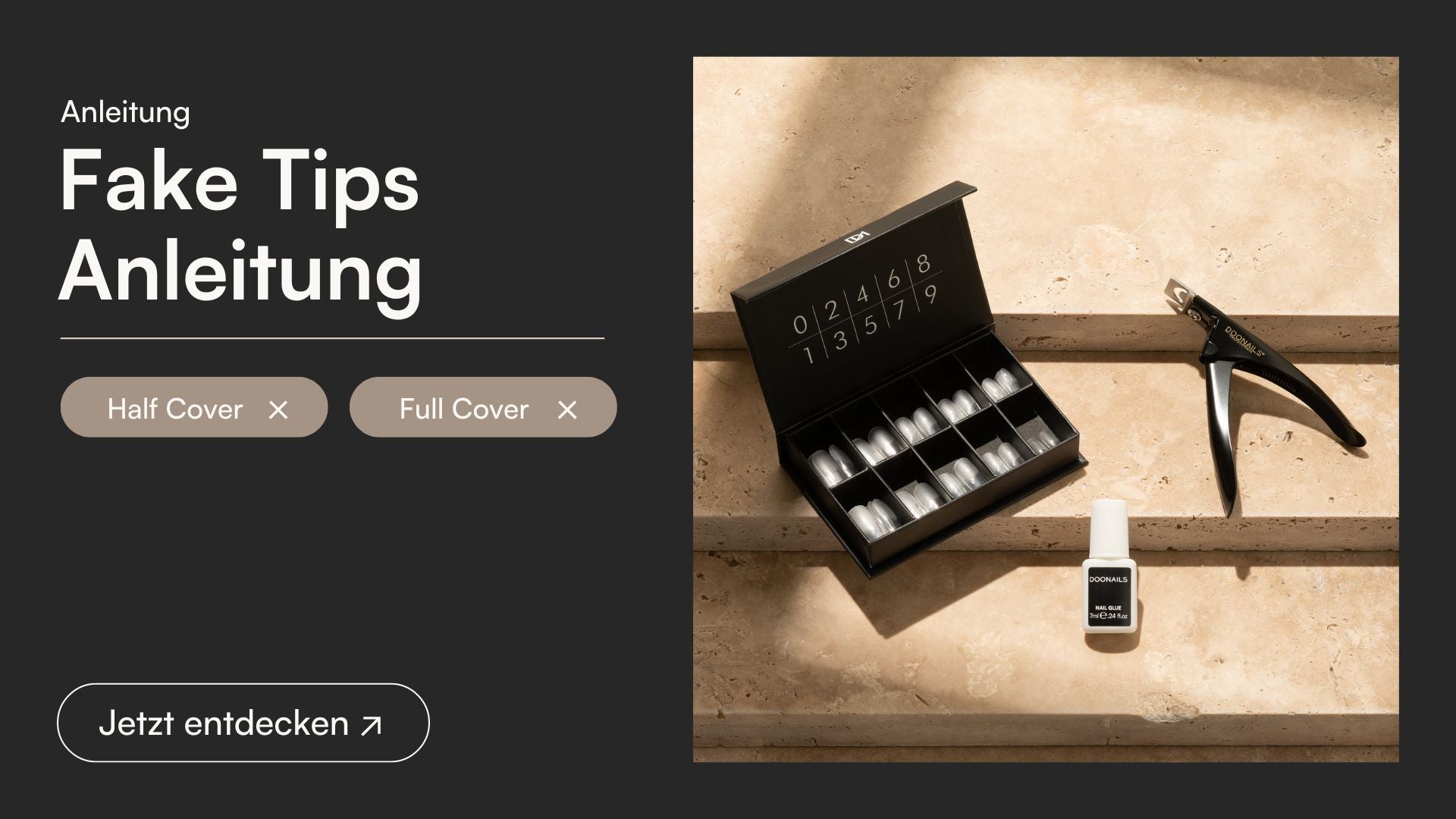 Fake Tips Tutorial (Half & Full Cover) - Doonails Switzerland