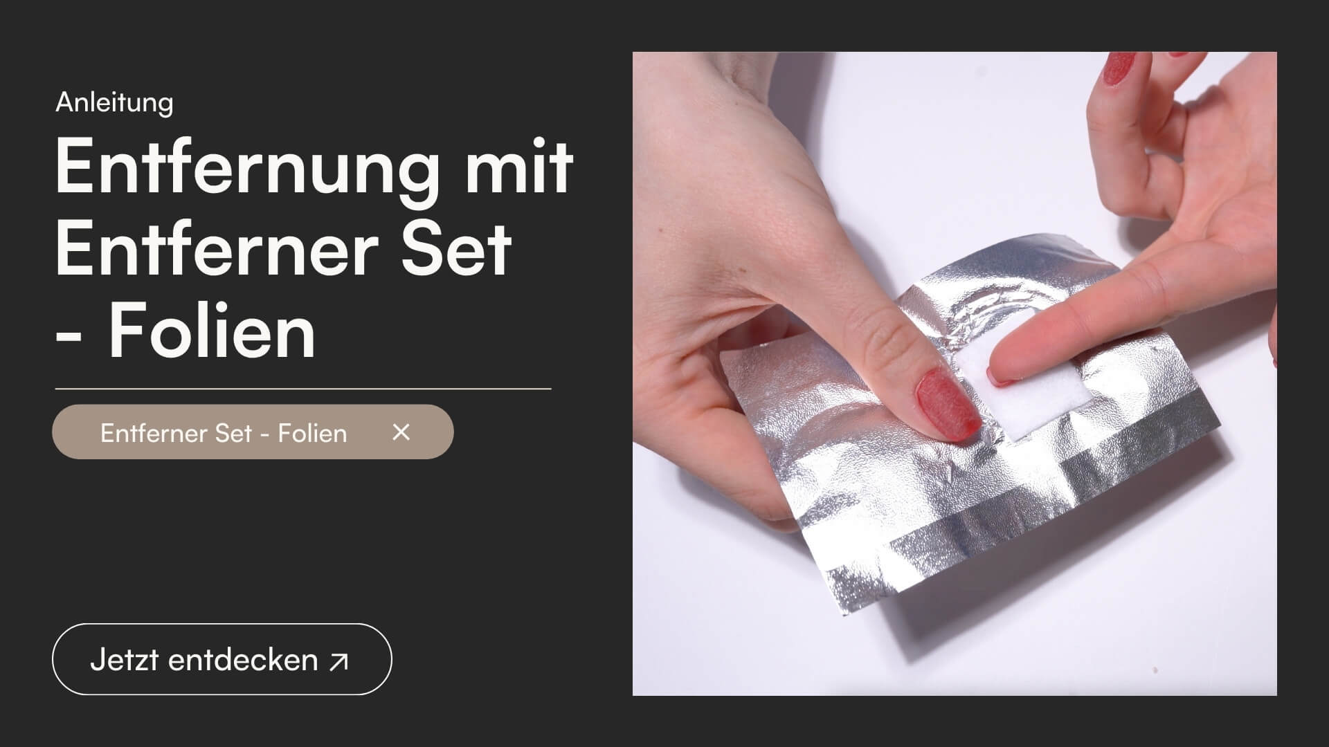 Dipping Powder Einfach Entfernen mit dem Entferner Set - Folien - Doonails Switzerland