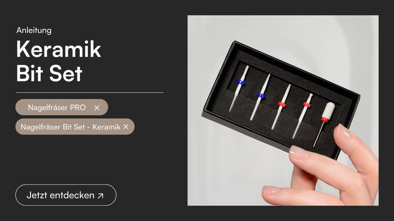 Nagelfräser Bit Set - Keramik - Doonails Switzerland