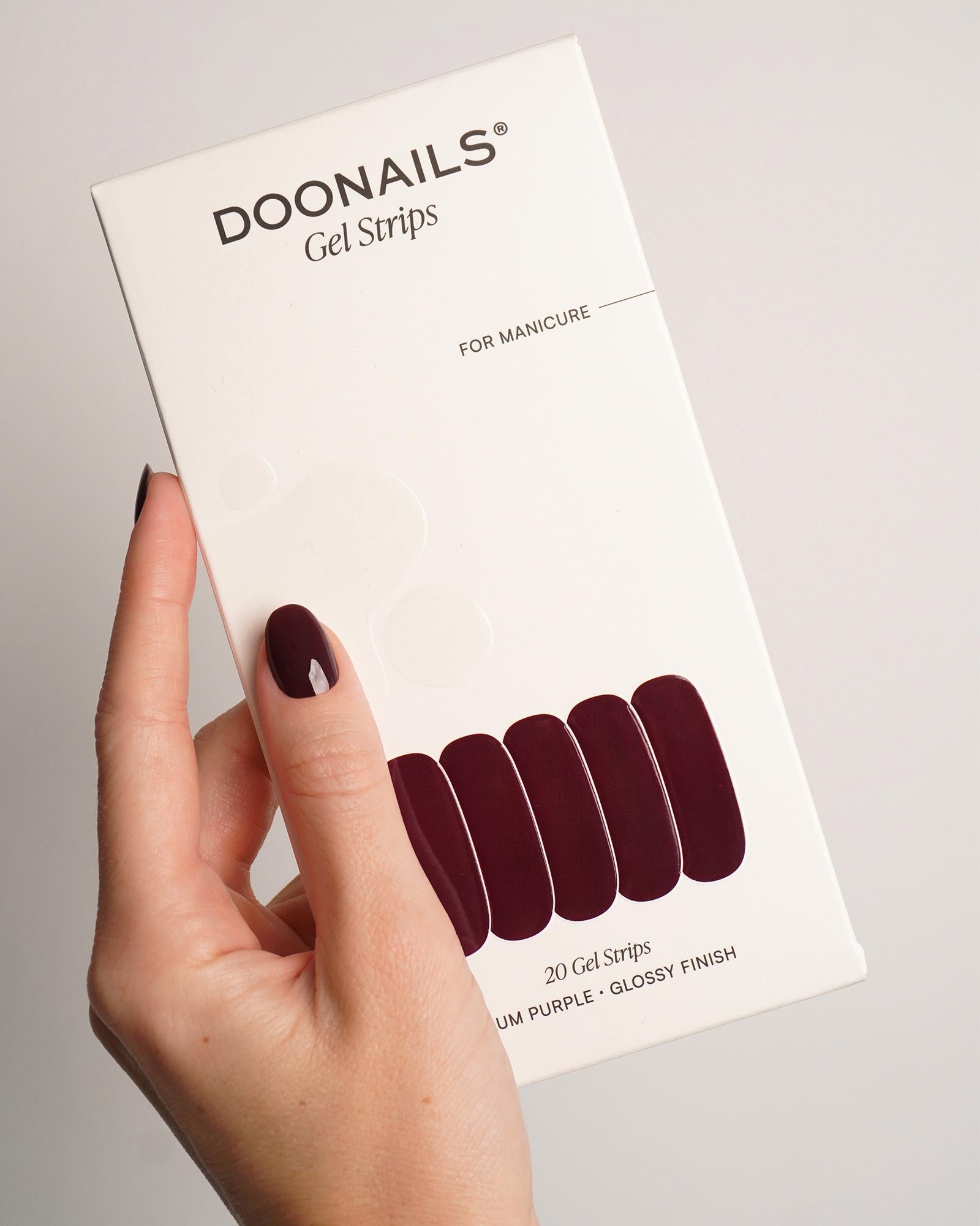 Plum Purple Gel Strips - Doonails Switzerland