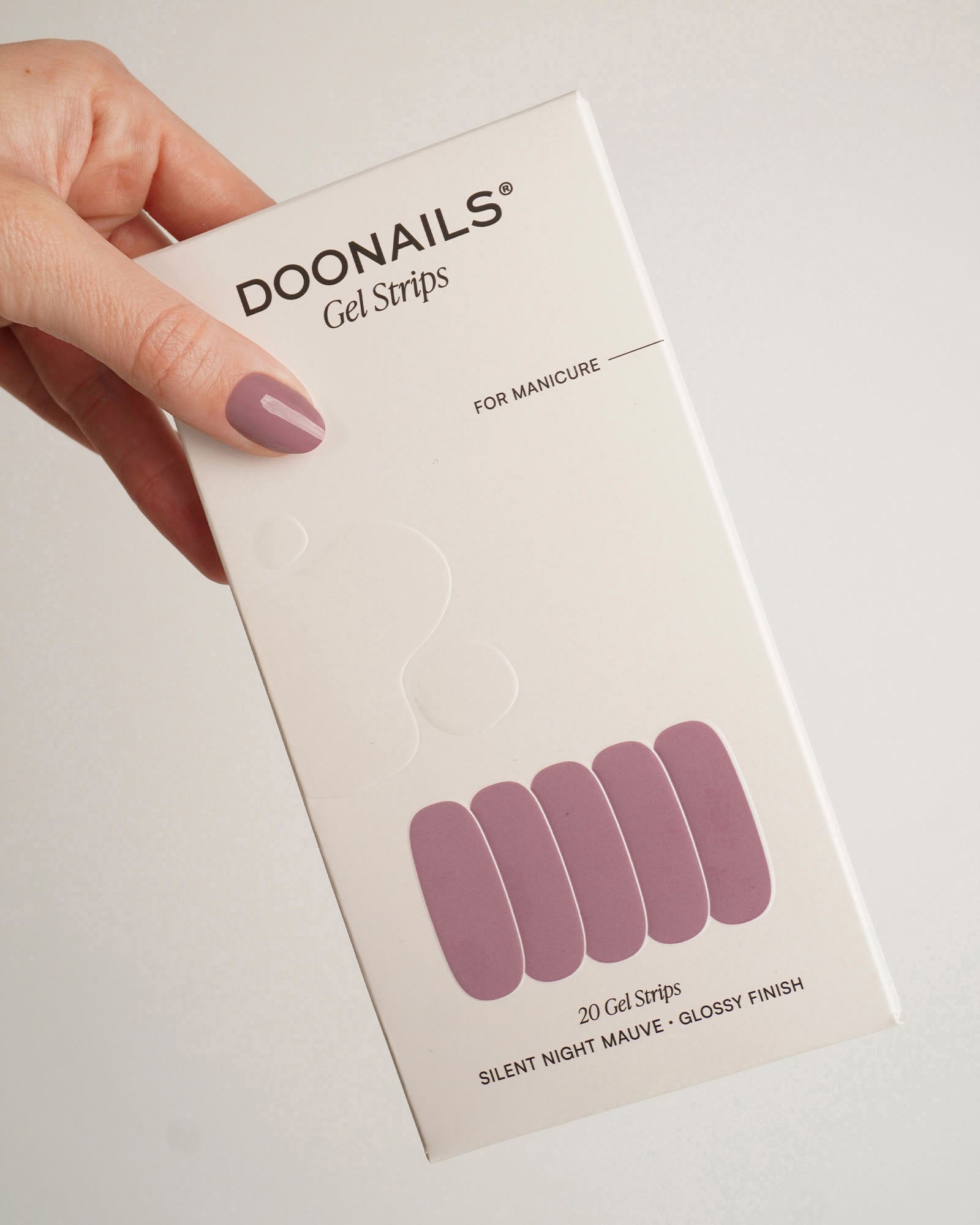 Silent Night Mauve Gel Strips - Doonails Switzerland
