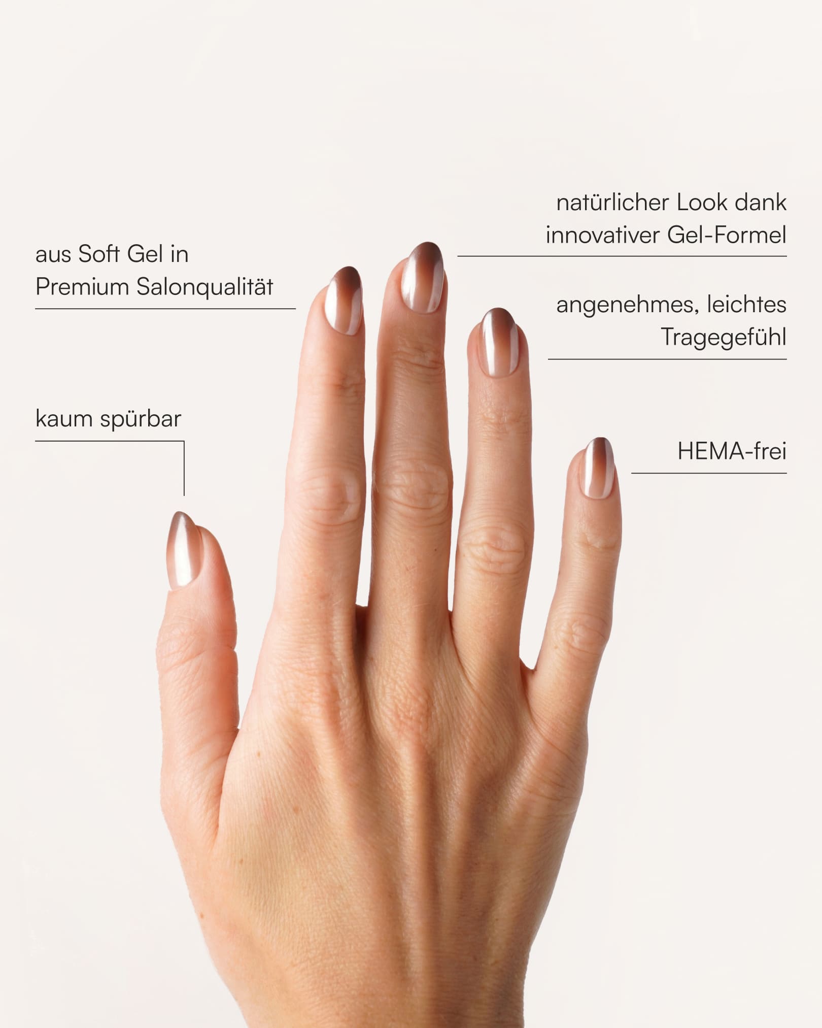 Brownie Short Round Soft Gel Press Ons - Doonails Switzerland