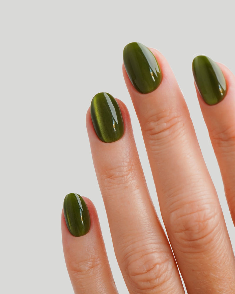 Olive You Short Round Soft Gel Press Ons