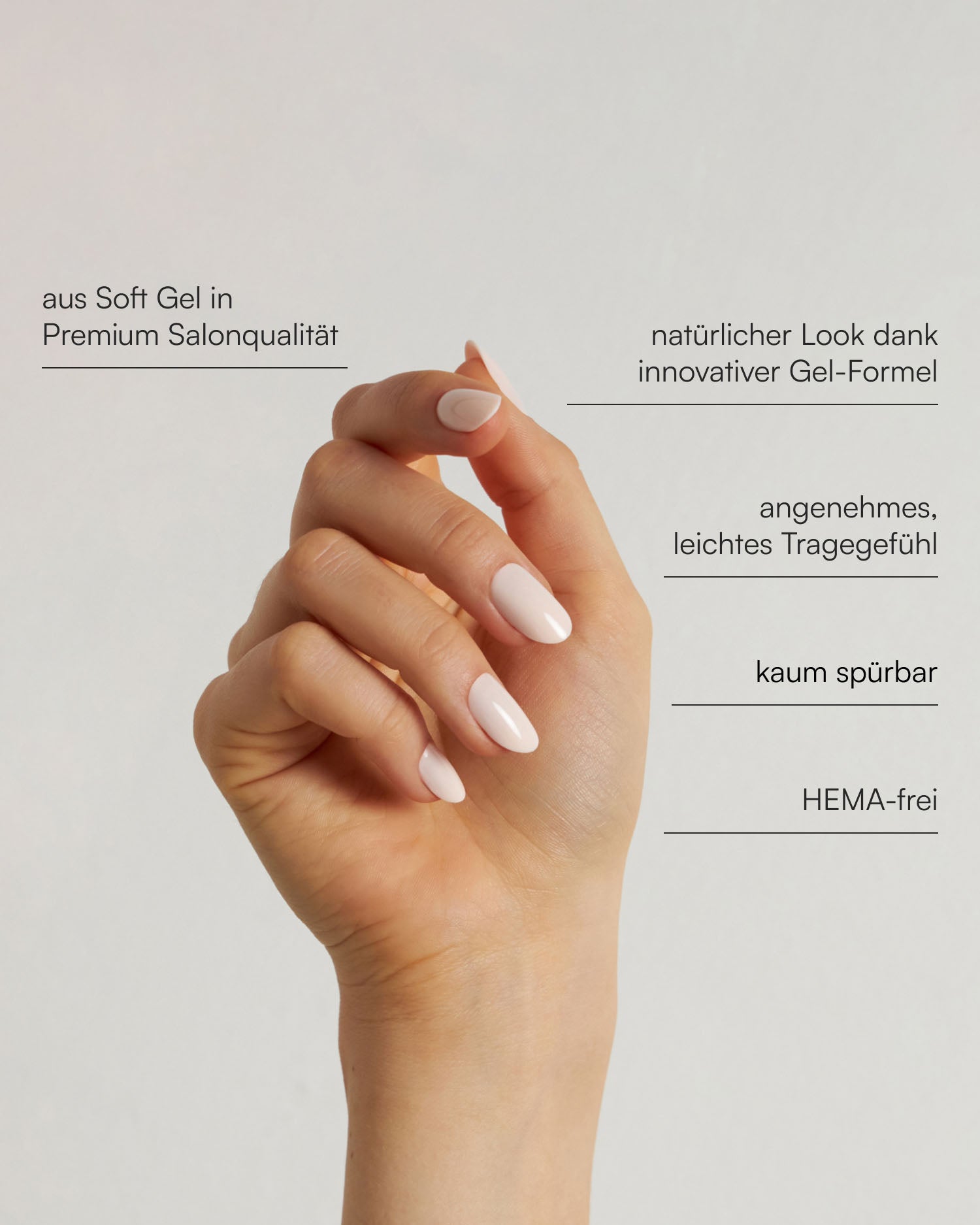 Cheesecake Medium Round Soft Gel Press Ons - Doonails Switzerland