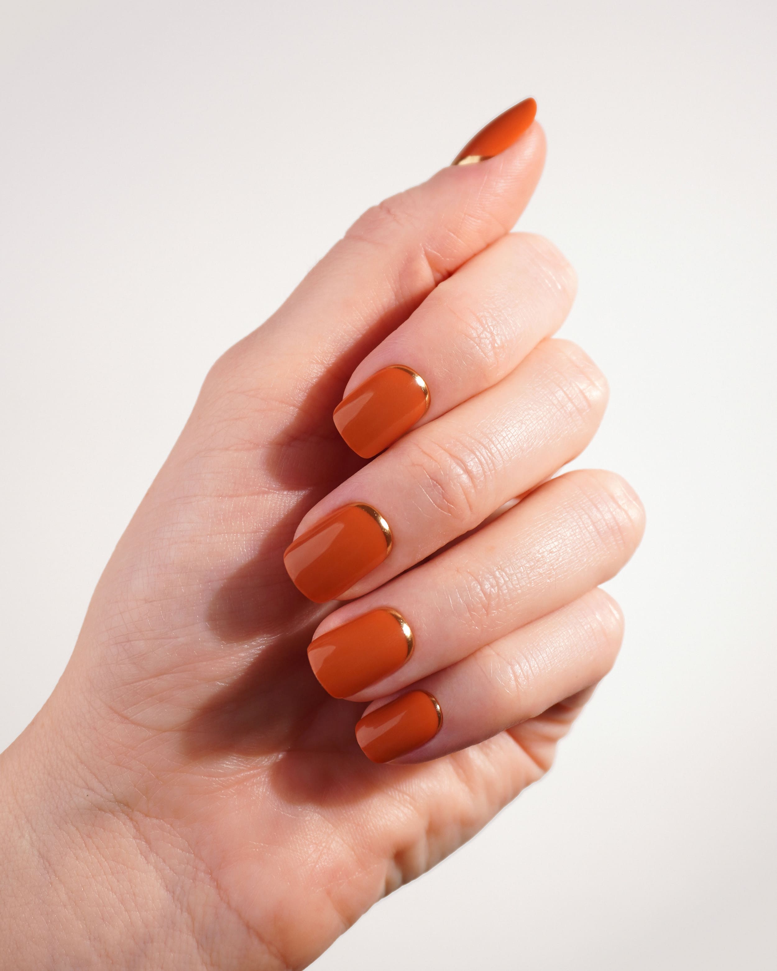 Cinnamon Extra Short Square Soft Gel Press Ons - Doonails Switzerland