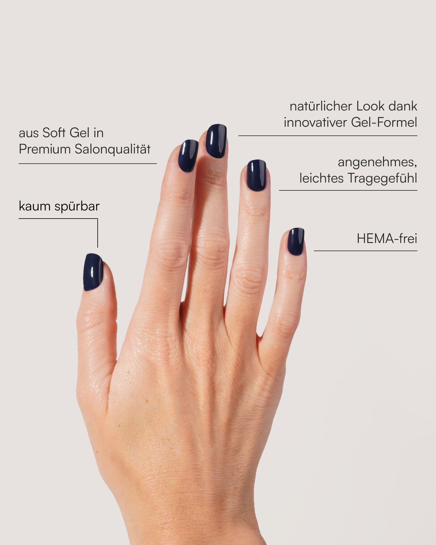 Ocean Extra Short Square Soft Gel Press Ons - Doonails Switzerland