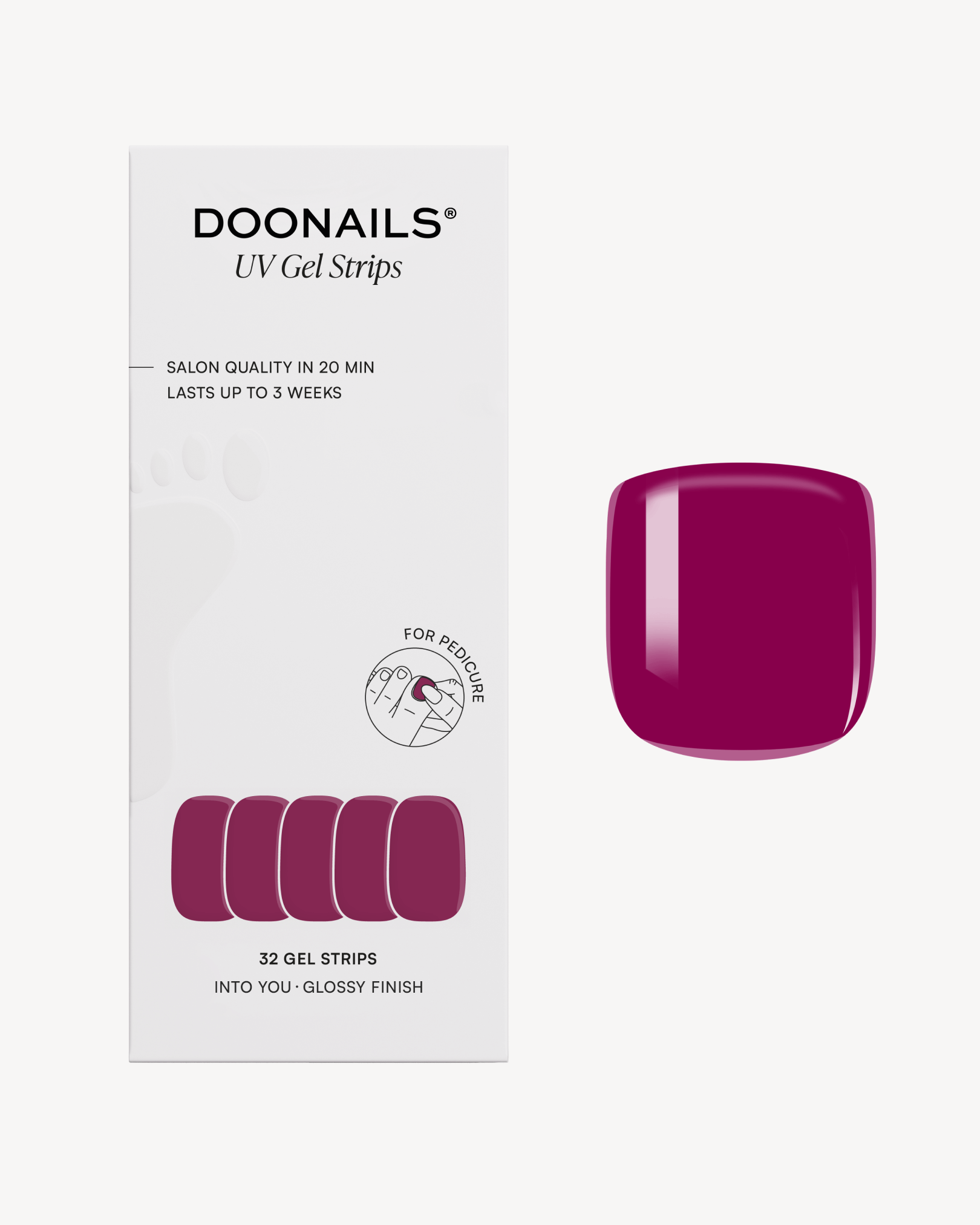 Into You Pediküre Gel Strips - Doonails Switzerland