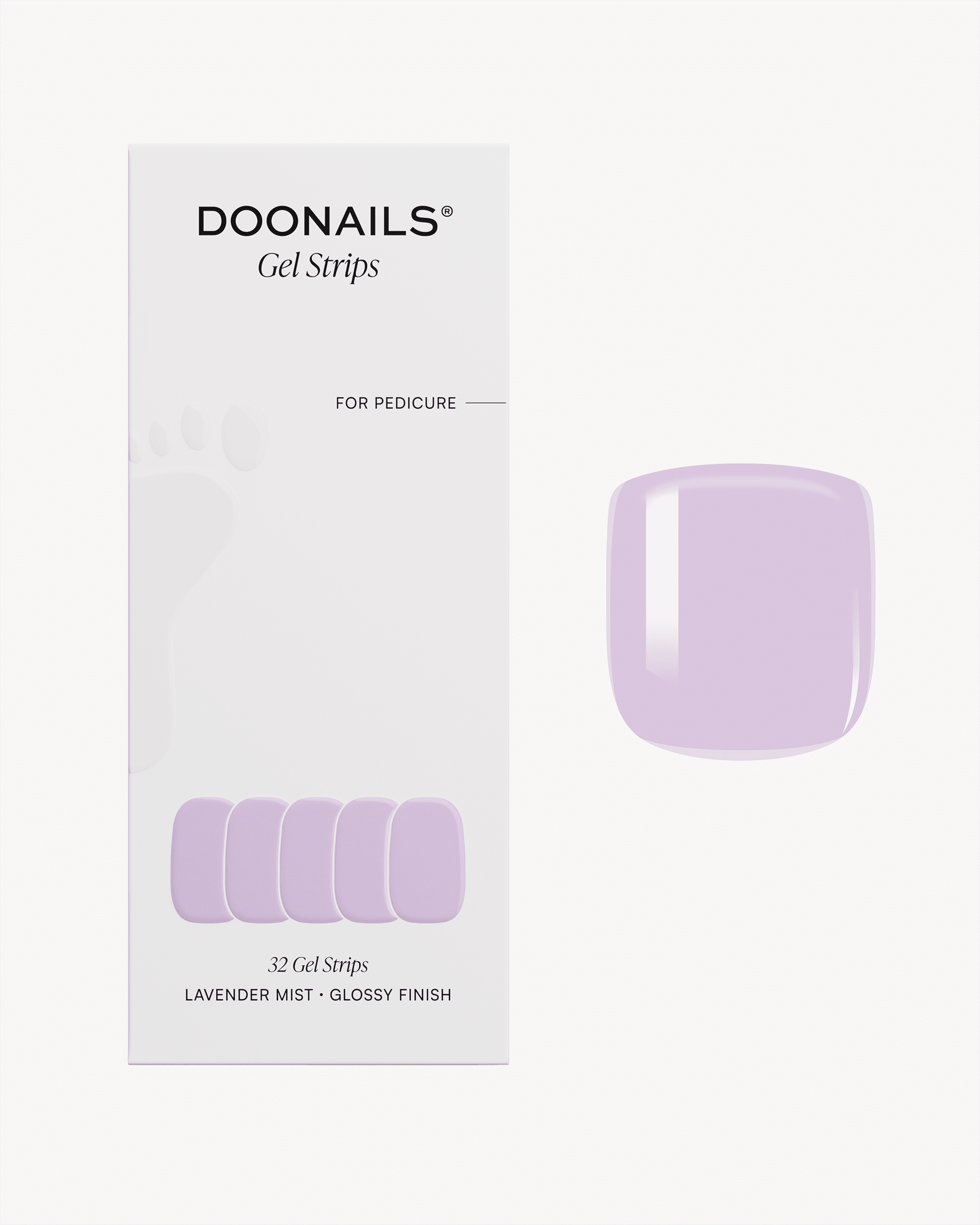 Lavender Mist Pediküre Gel Strips - Doonails Switzerland