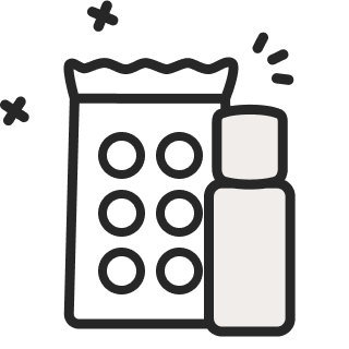 Klebesticker & Nagelkleber als Icon