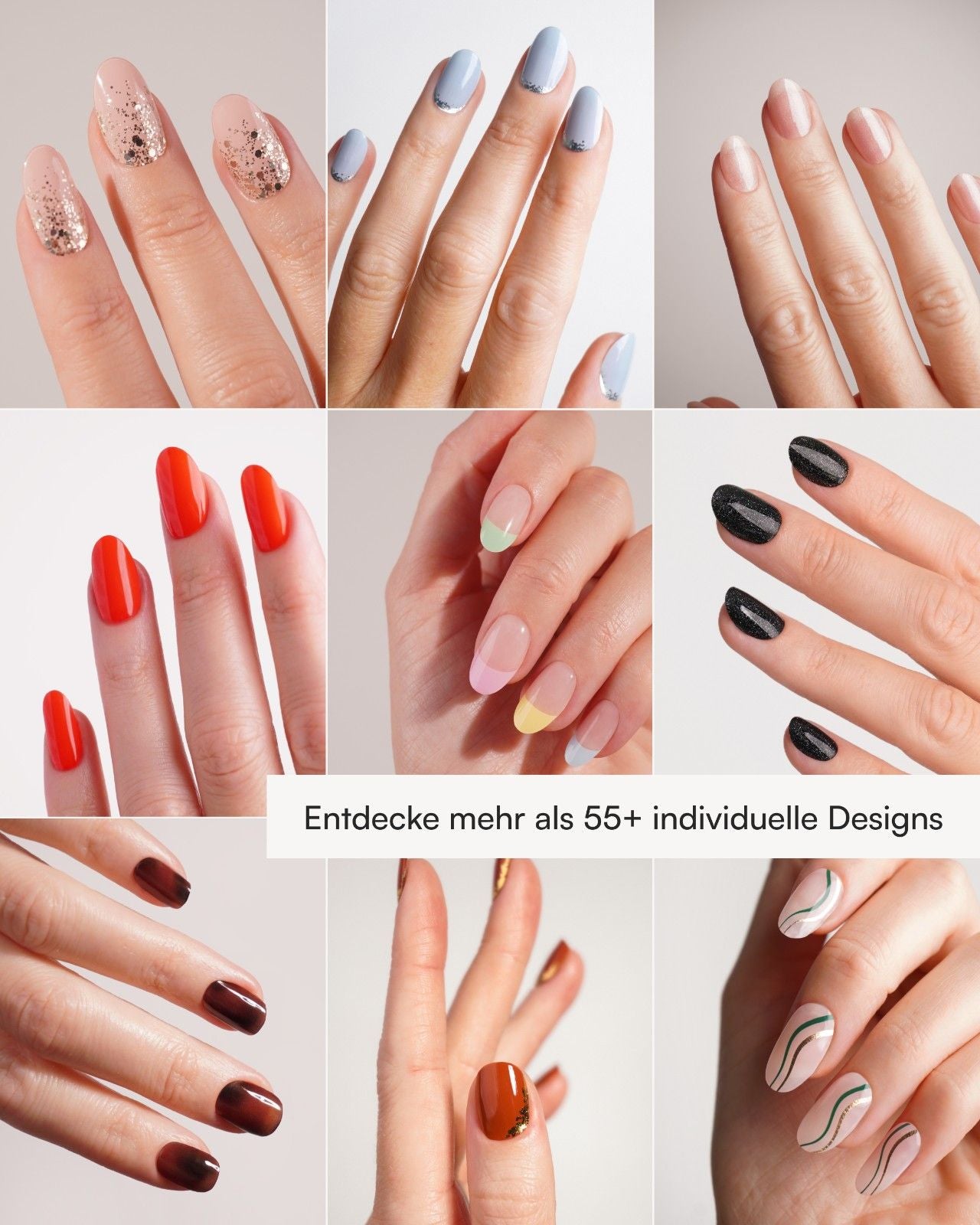 Silver Glitter Ombre Gel Strips - Doonails Switzerland