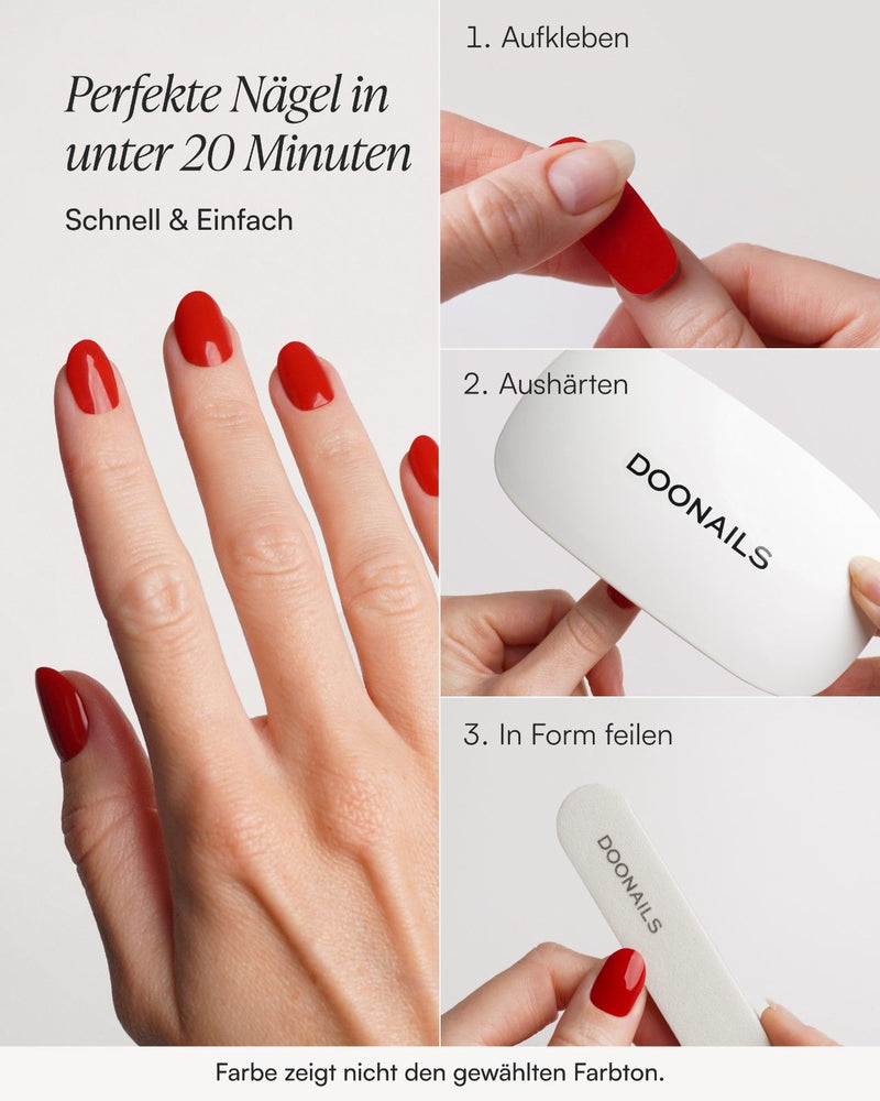 Anwendung Gel Strips - Doonails Switzerland
