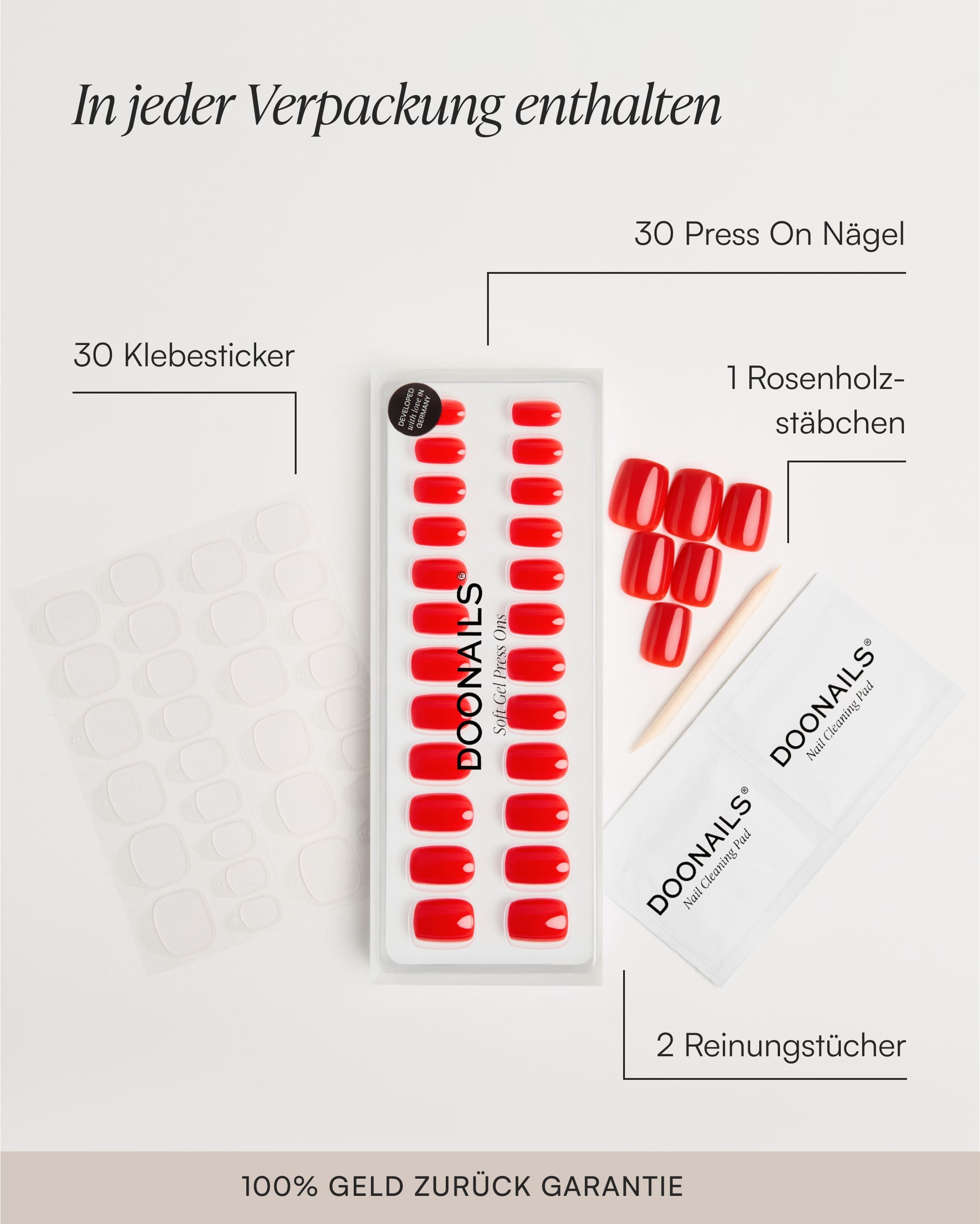 Sommer Starter Set - Soft Gel Press Ons - Doonails Switzerland