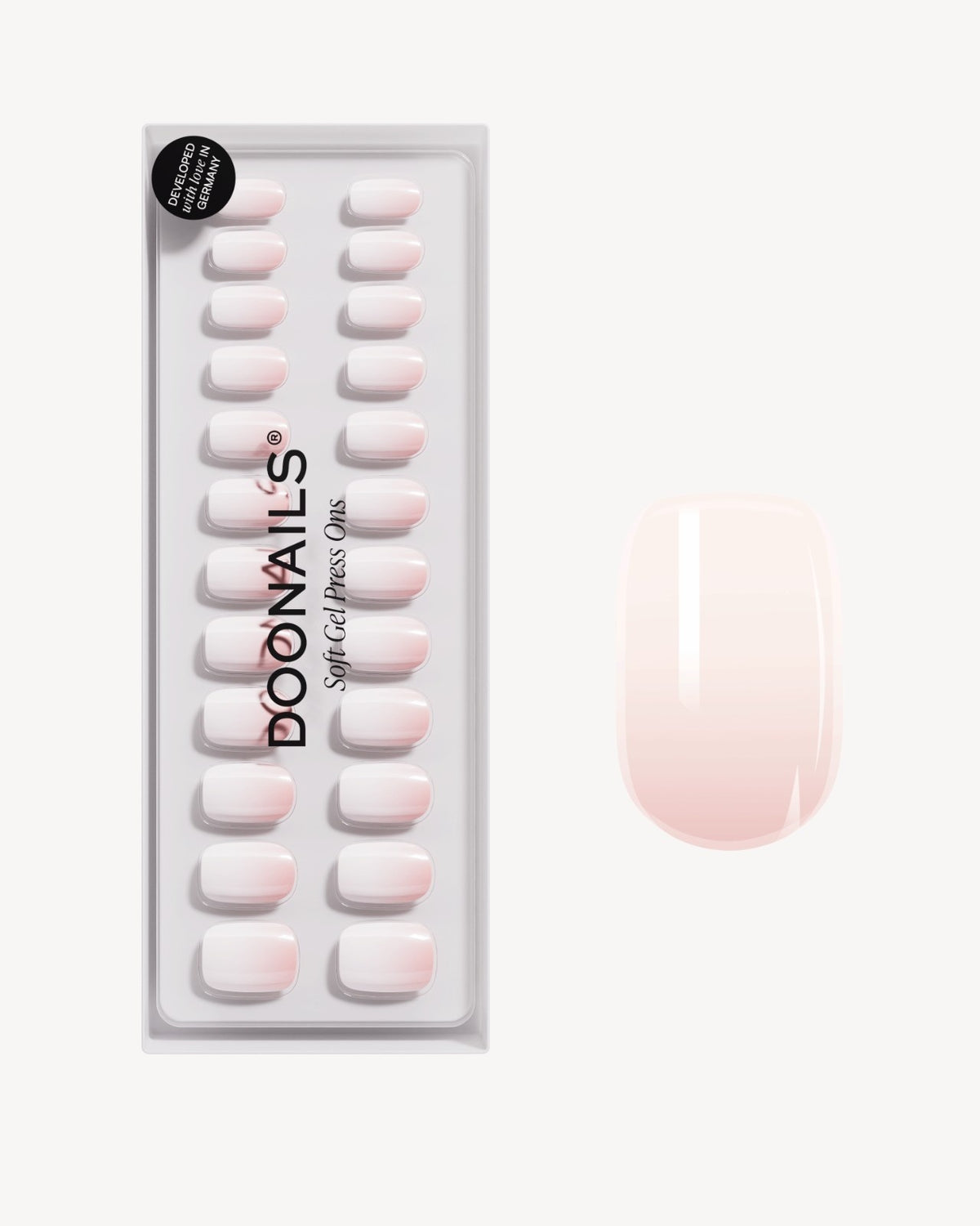 Babyboomer Short Square Soft Gel Press Ons - Doonails Switzerland