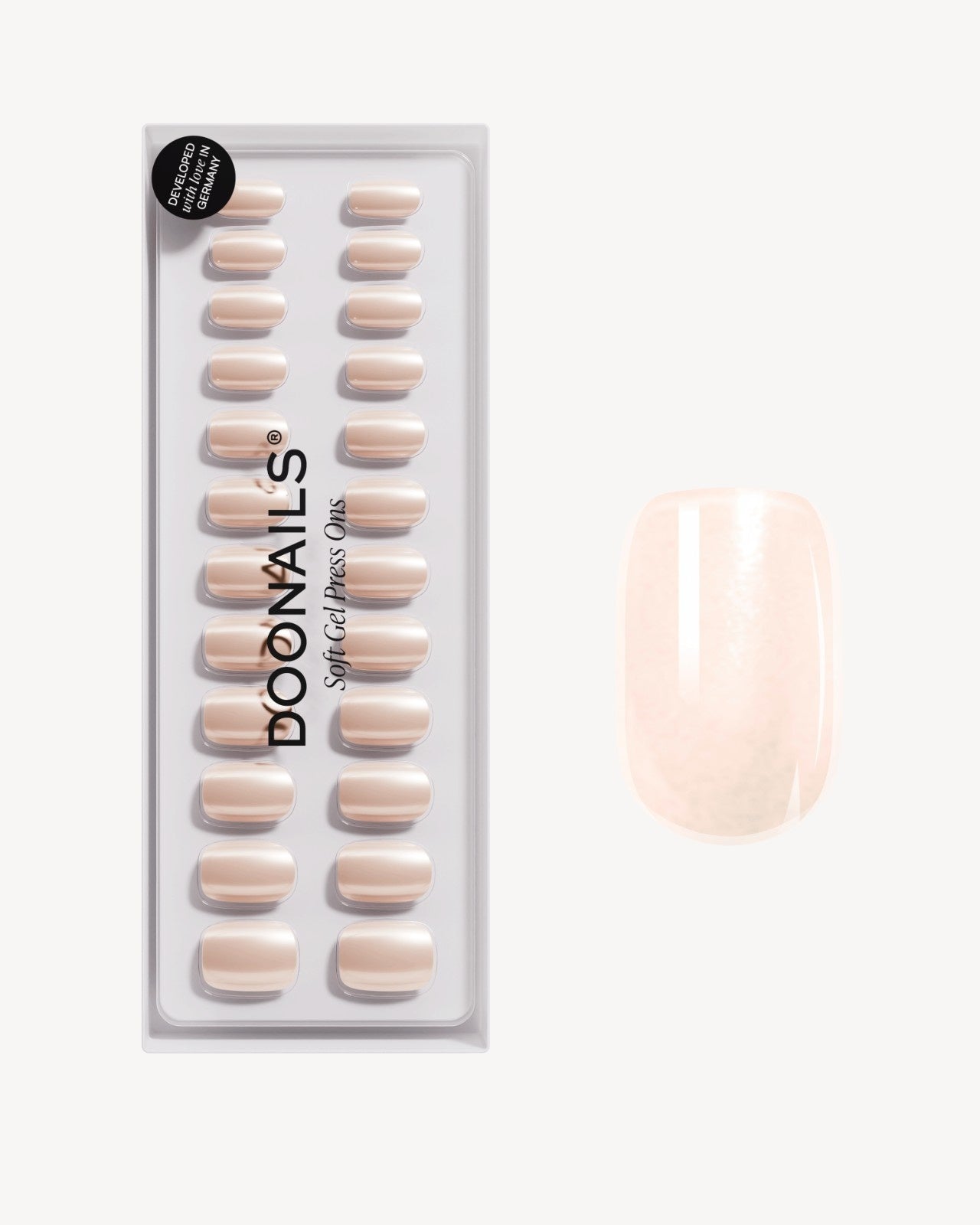 Prosecco Short Square Soft Gel Press Ons - Doonails Switzerland