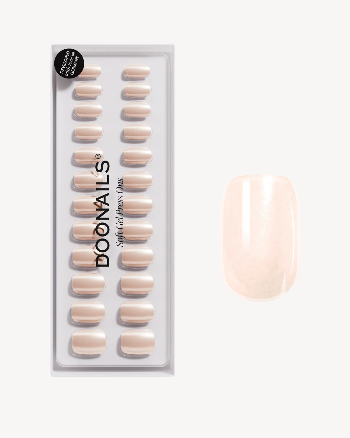 Prosecco Short Square Soft Gel Press Ons - Doonails Switzerland
