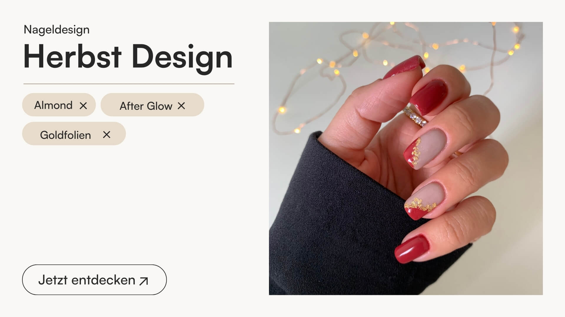 Almond & After Glow Herbst Design - Doonails Switzerland