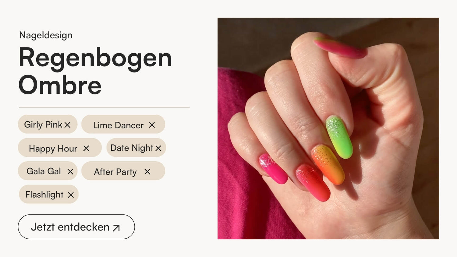 Regenbogen Ombre - Doonails Switzerland