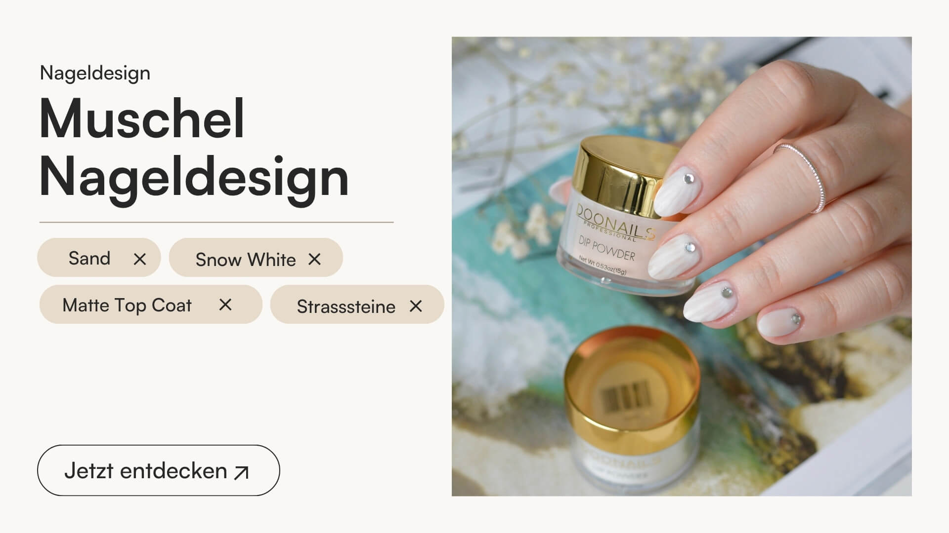 Muschel Nageldesign - Doonails Switzerland