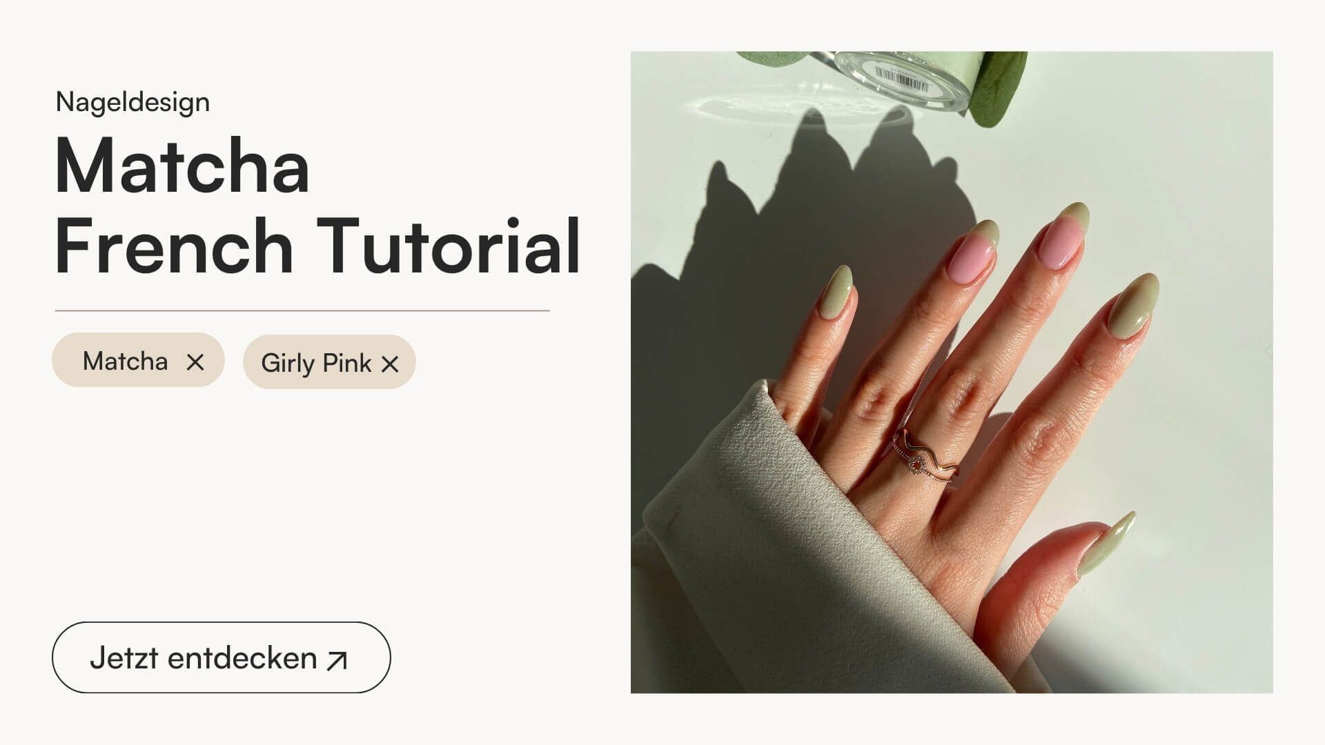 Matcha French Tutorial - Doonails Switzerland