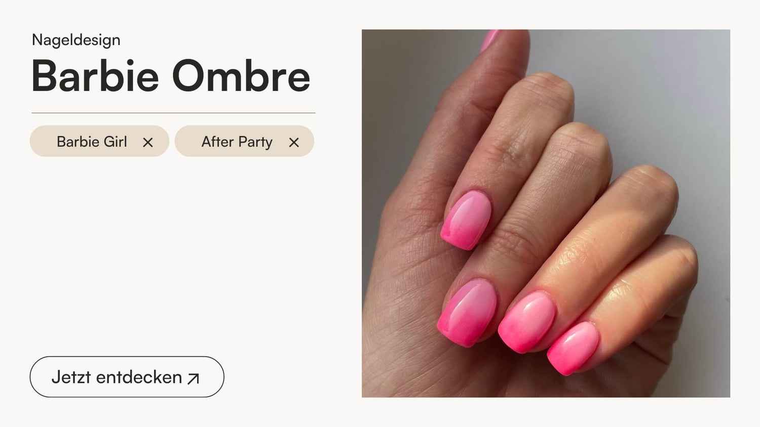 Barbie Ombre Nails