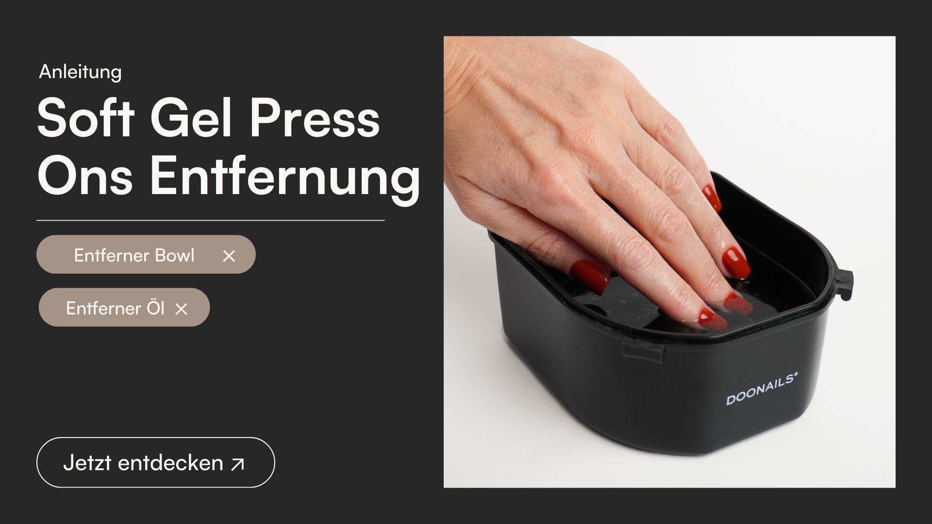 Soft Gel Press Ons Entfernung