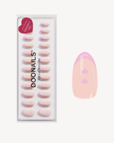 Flirty French Short Almond Soft Gel Press Ons