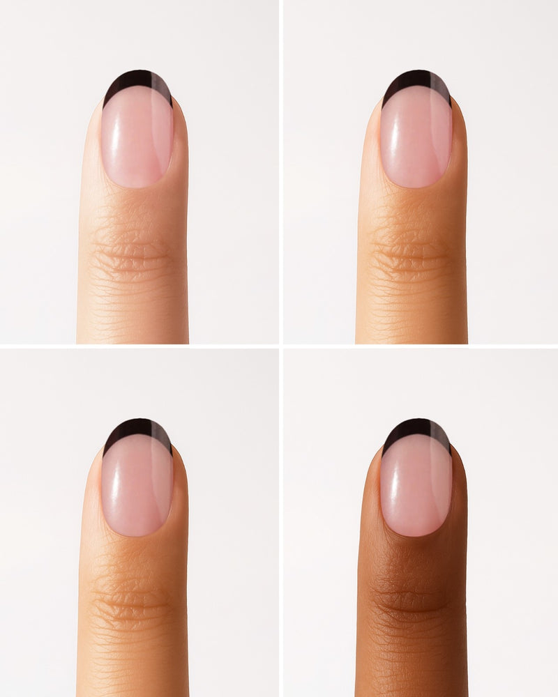 Black French Gel Strips - Doonails Switzerland