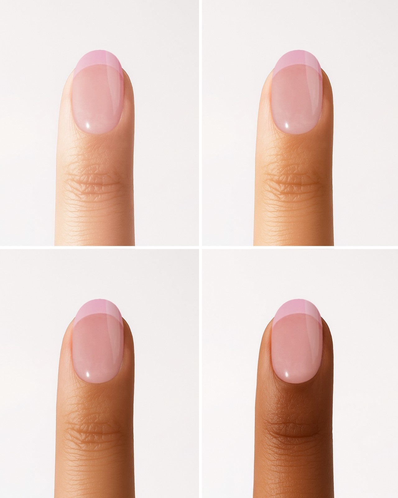 Pastel French Gel Strips