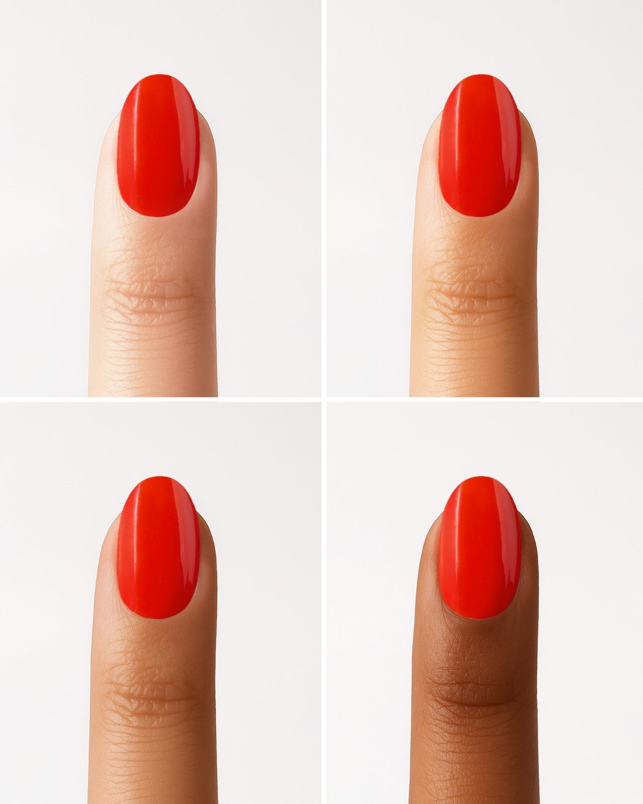 On Fire Short Round Soft Gel Press Ons