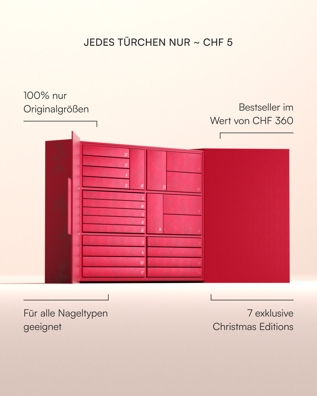 Soft Gel Press Ons Adventskalendar