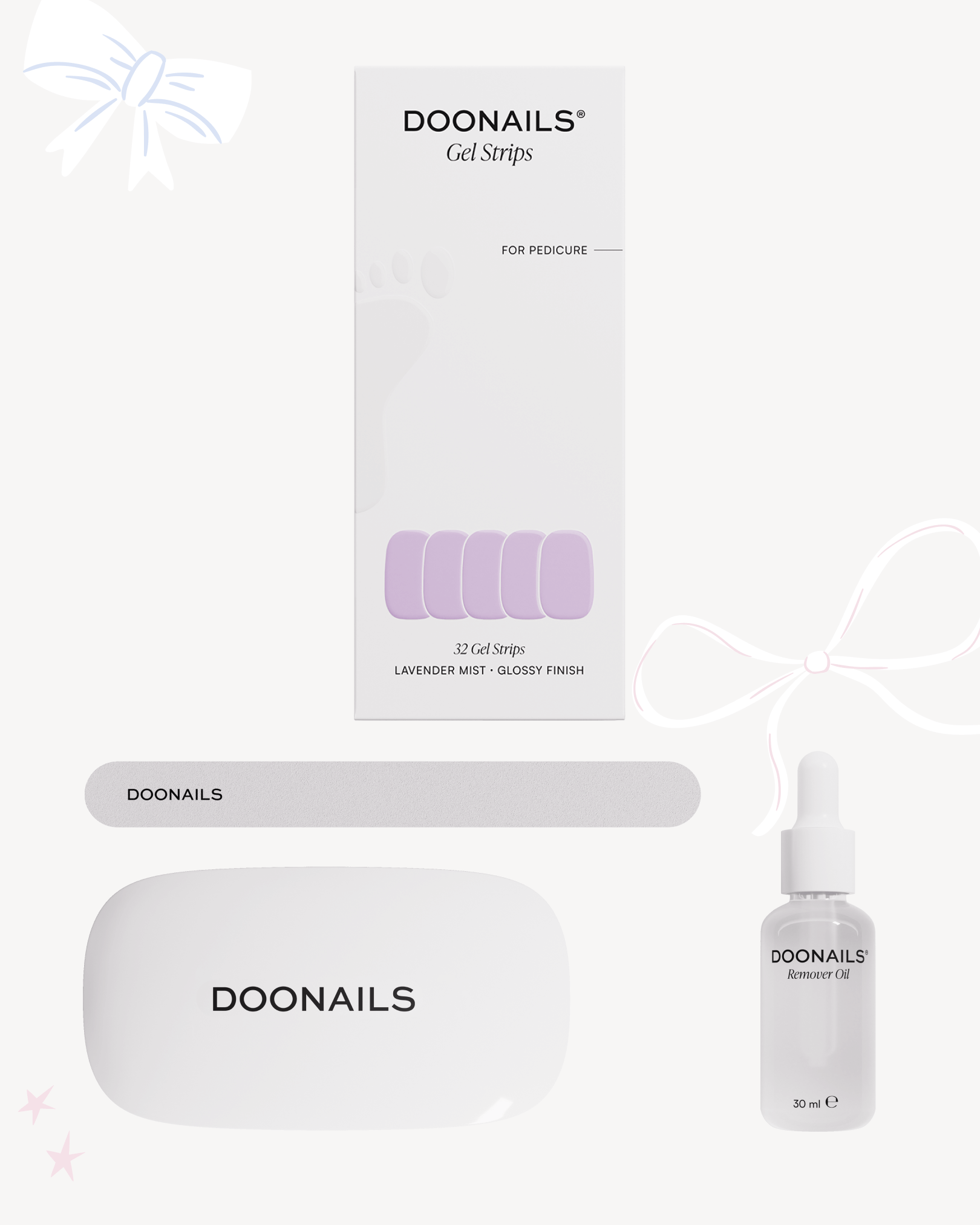 Sommer Pediküre Starter Set - Gel Strips - Doonails Switzerland