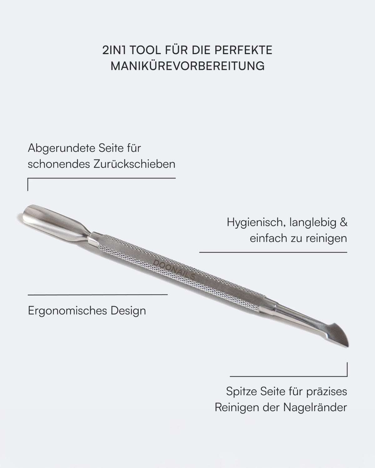 Nagelhautschieber -Cuticle Pusher -Doonails