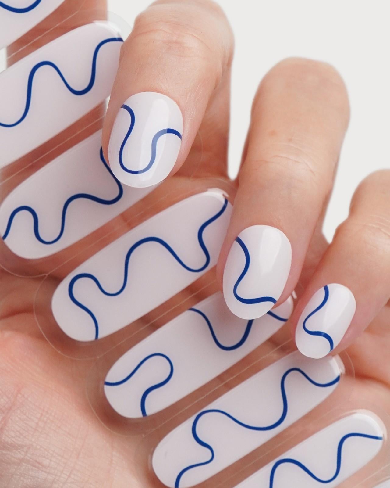 Blue Swirls Gel Strips