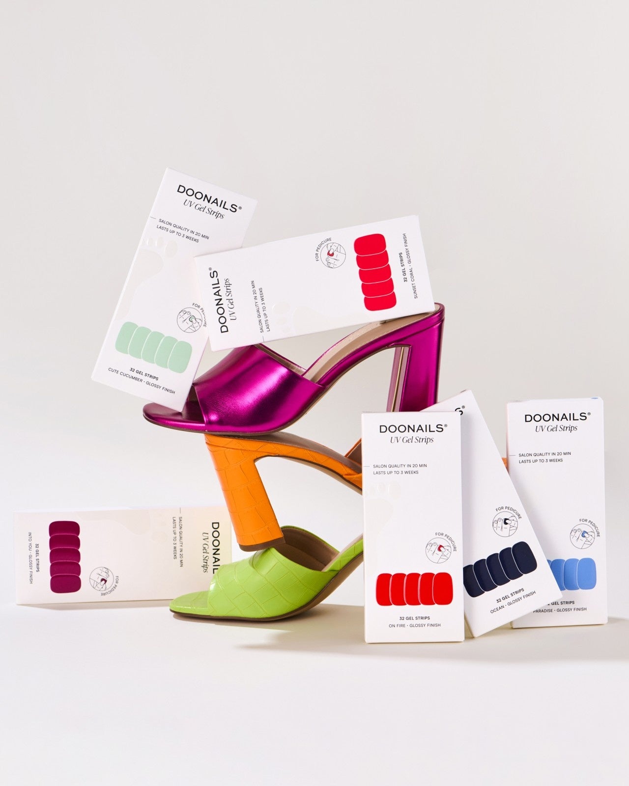 Color Crush Set - Pediküre Gel Strips