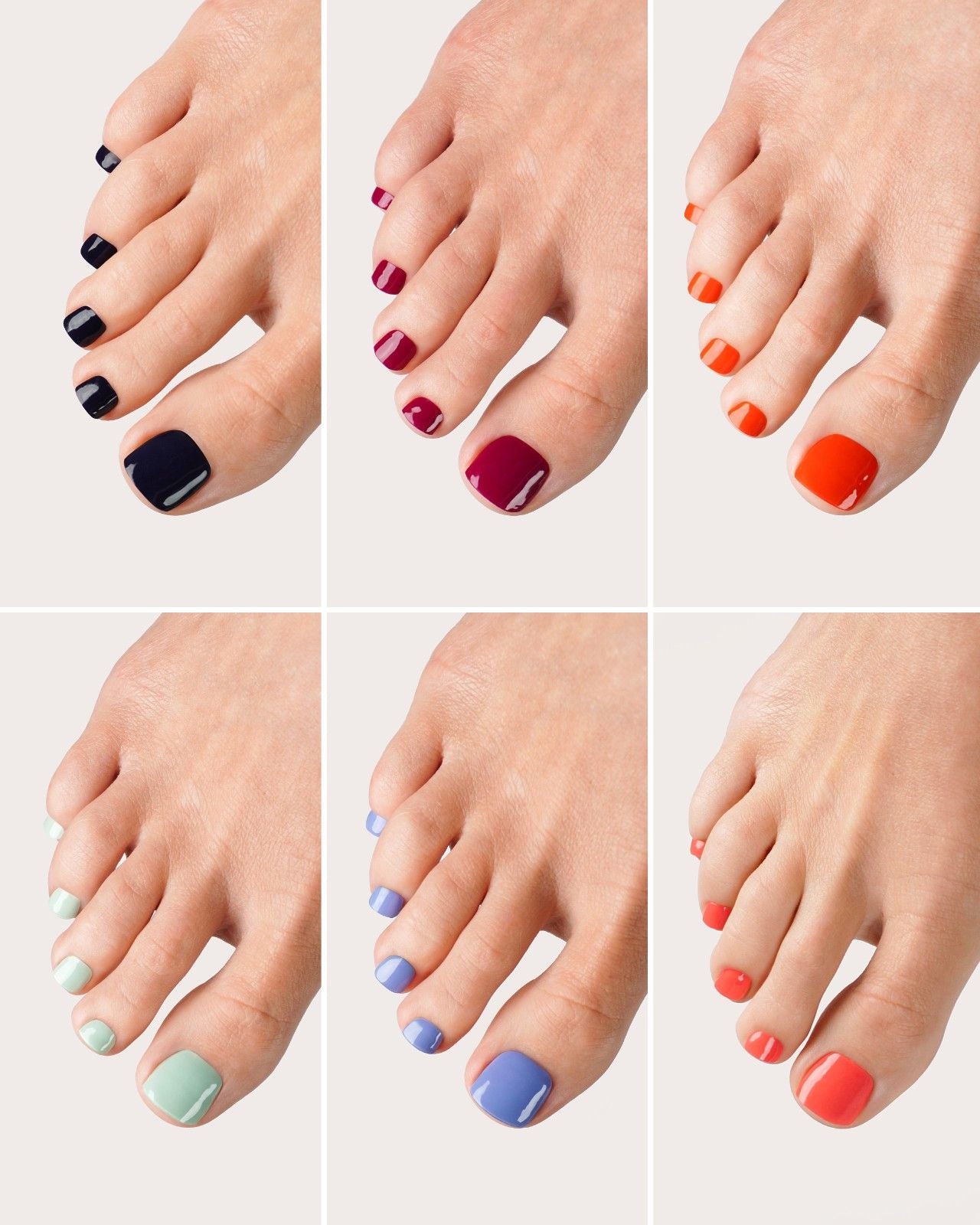 Color Crush Set - Pediküre Gel Strips