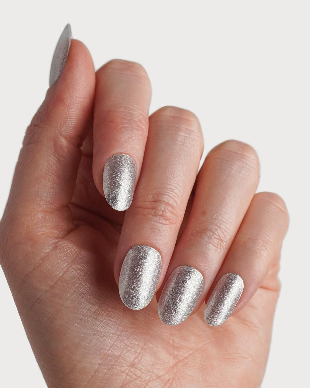 Silver Shimmer Gel Strips