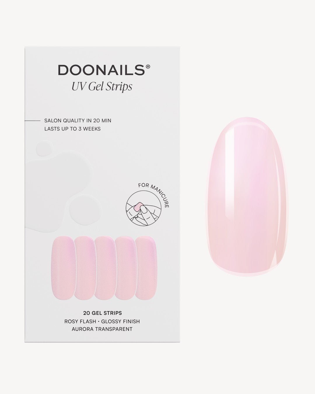 Rosy Flash UV Gel Strips