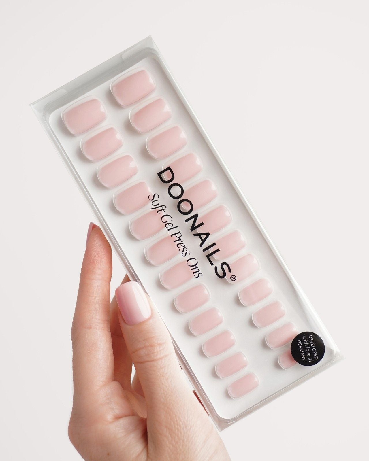 Ballerina Short Square Soft Gel Press Ons - Doonails Switzerland