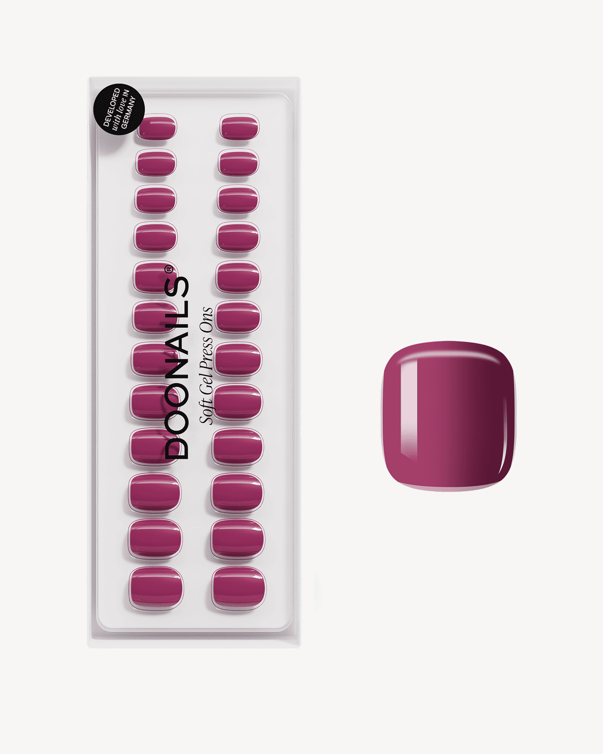 Bubblegum Ultra Short Square Soft Gel Press Ons