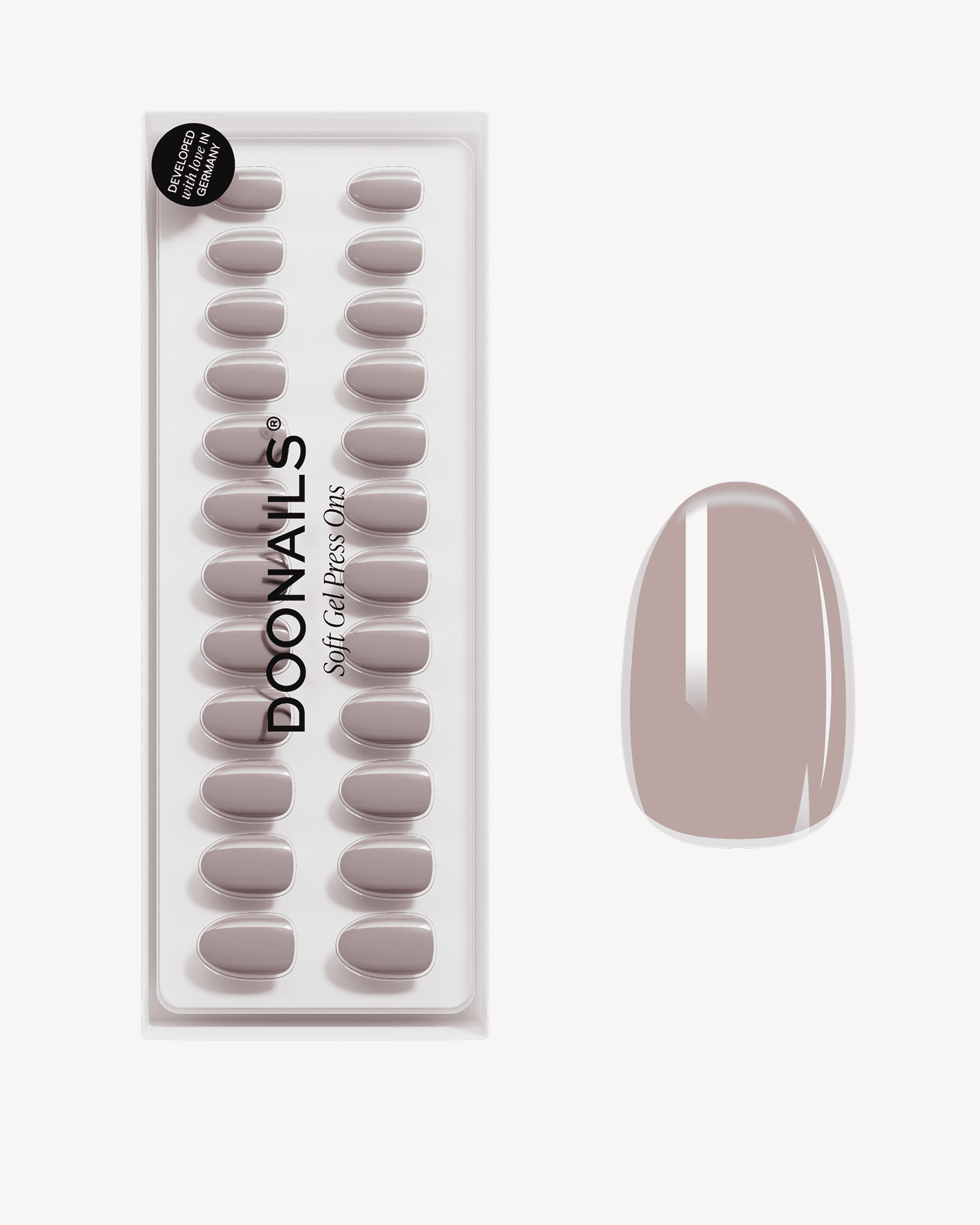 Cashmere Short Round Soft Gel Press Ons