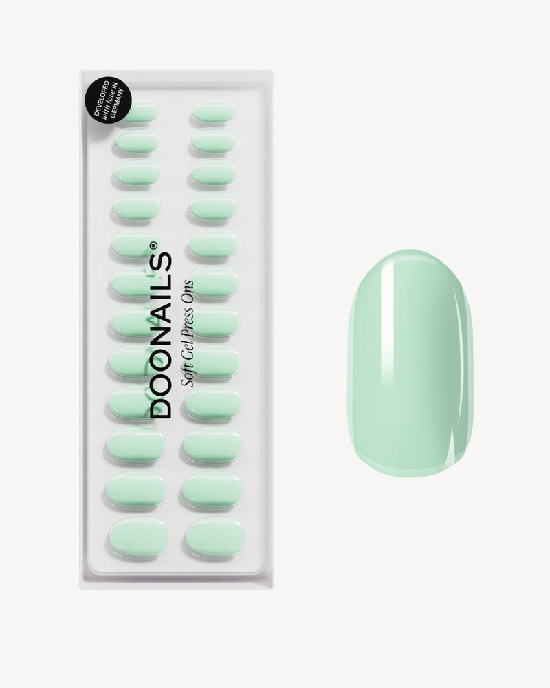 Cute Cucumber Medium Round Soft Gel Press Ons - Doonails Switzerland