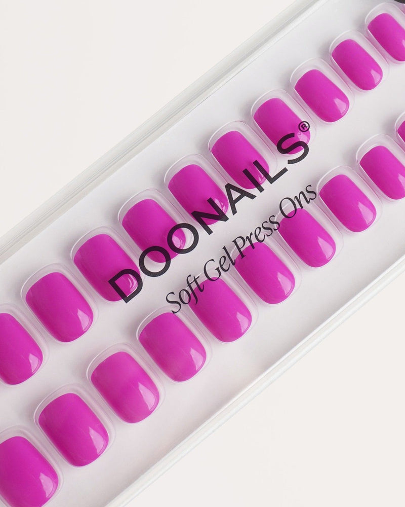 Dragonfruit Extra Short Square Soft Gel Press Ons - Doonails Switzerland