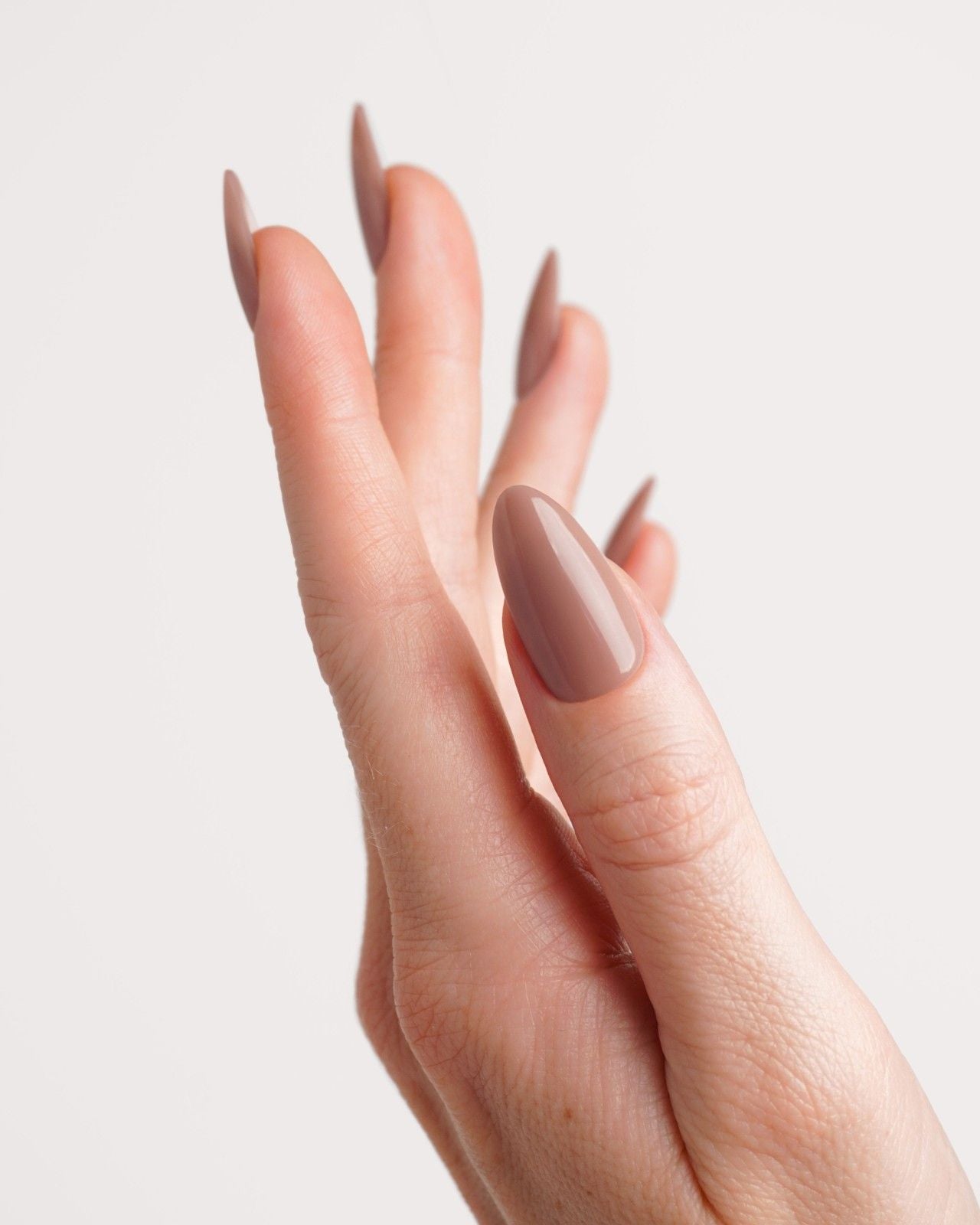 Espresso Medium Almond Soft Gel Press Ons - Doonails Switzerland