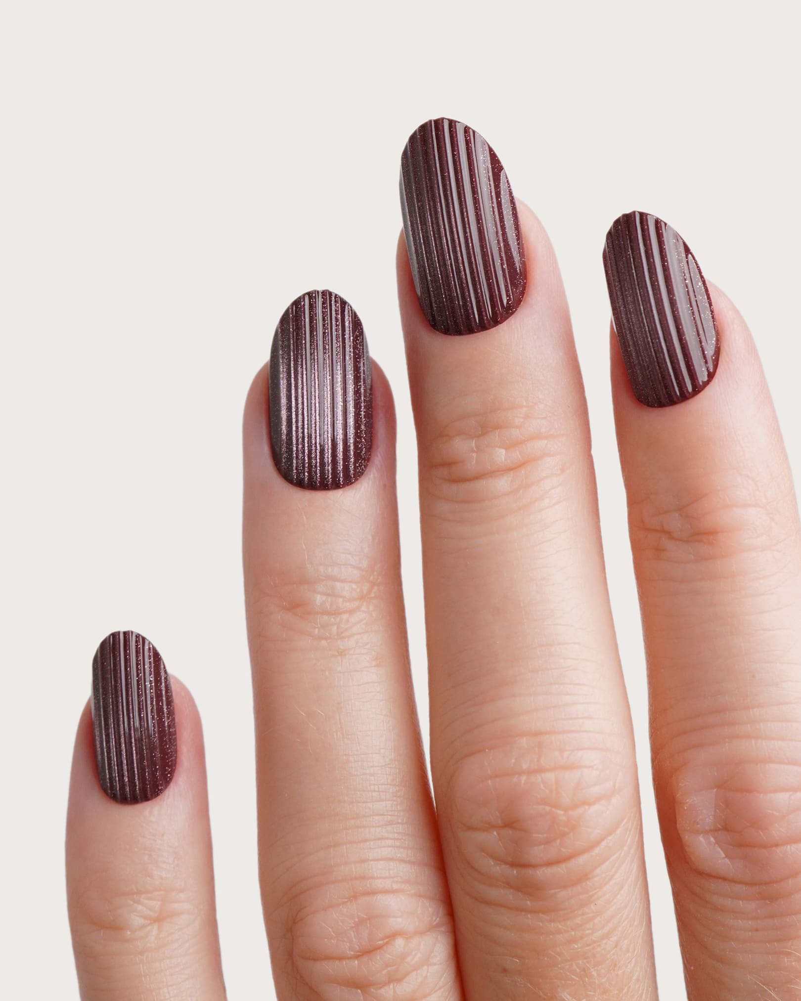 Espresso Martini Medium Round Soft Gel Press Ons