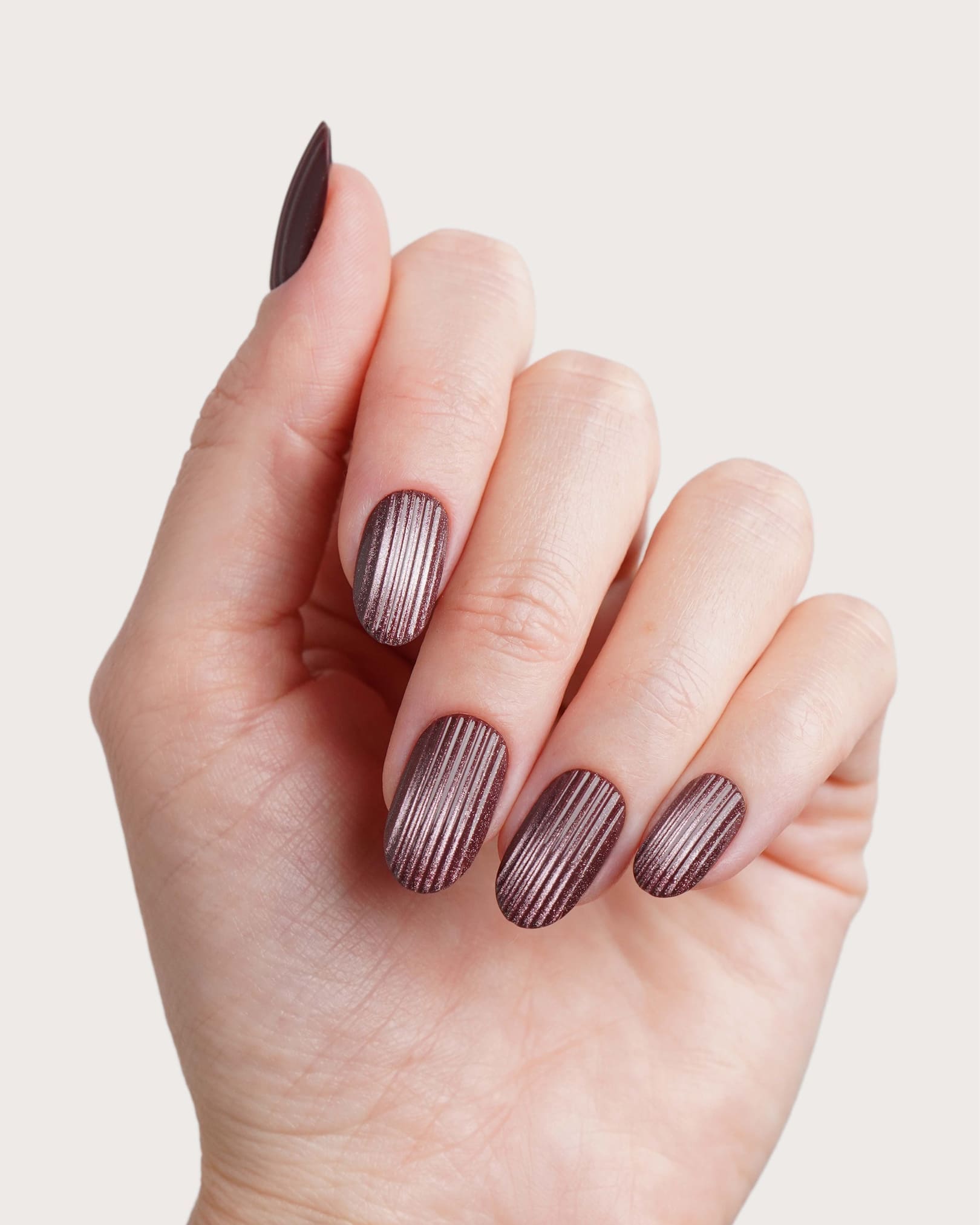 Espresso Martini Medium Round Soft Gel Press Ons