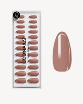 Espresso Medium Almond Soft Gel Press Ons - Doonails Switzerland