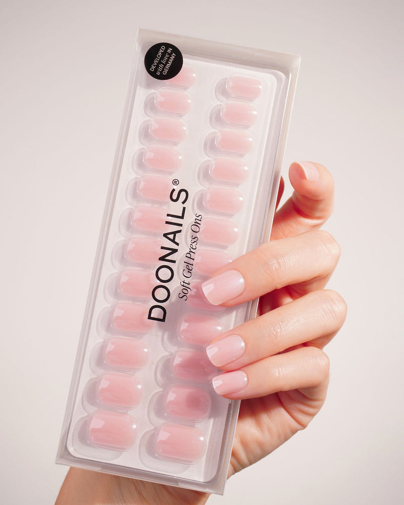 Jetset Extra Short Square Soft Gel Press Ons - Doonails Switzerland